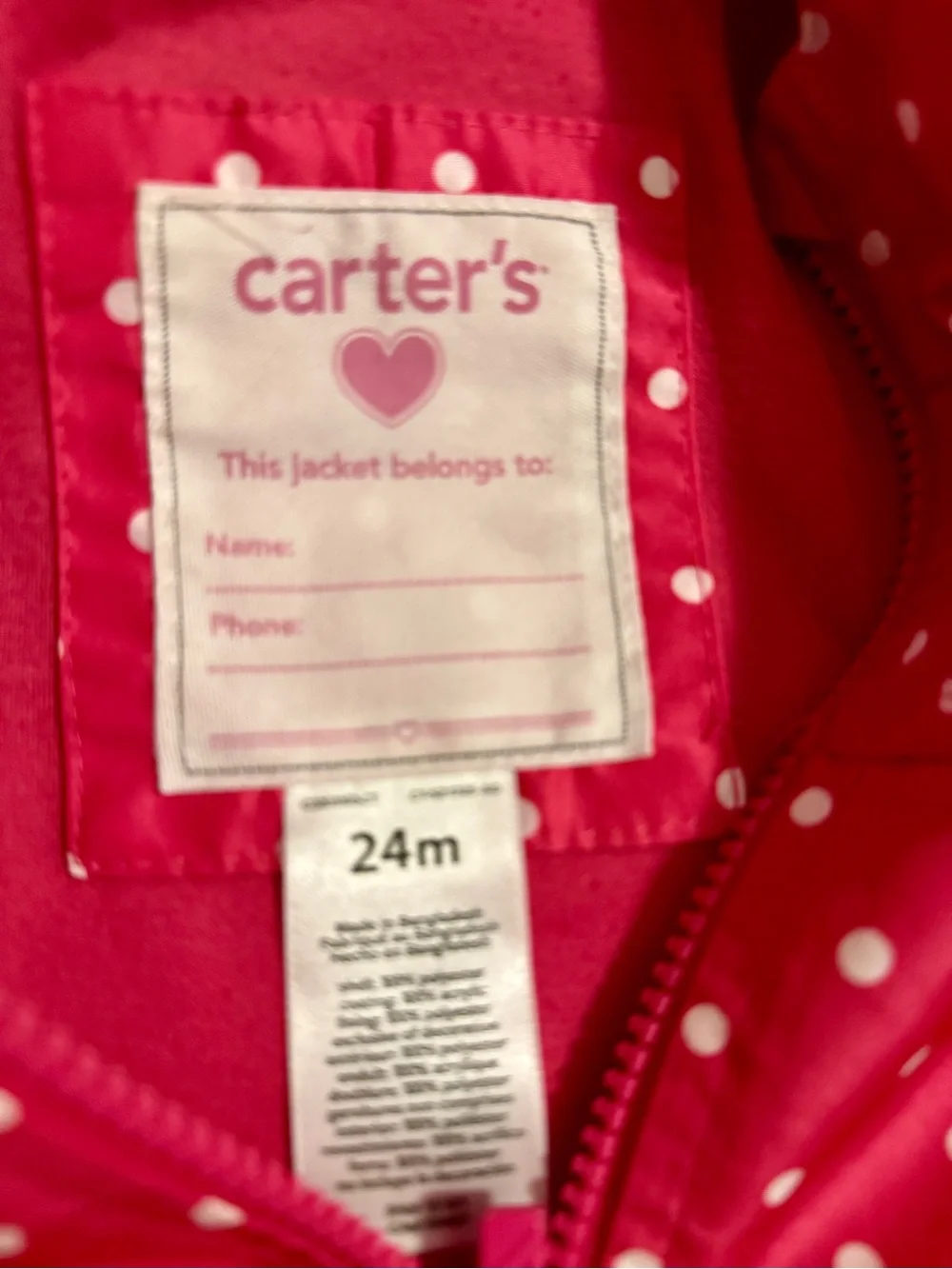 Carter's Girls' Toddler Her Favorite Rainslicker Rain Jacket Raincoat Strawberry